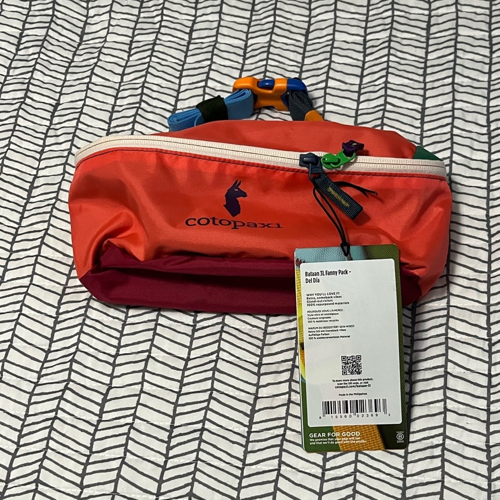 NWT Cotopaxi Bataan Fanny Pack 3L
Del Dia